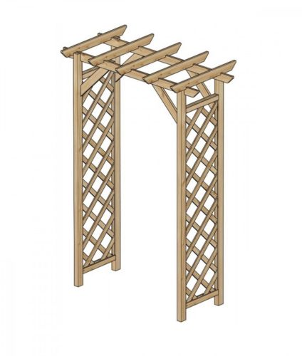 Lanitplast pergola egy rózsán S7012