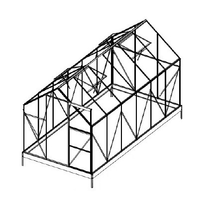 Tartalék üveg az üvegházhoz 6x12 PC 4 mm PLUGIN