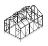 Tartalék üveg az üvegházhoz 8x12 PC 4 mm PLUGIN
