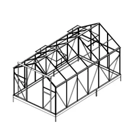 Tartalék üveg az üvegházhoz 8x14 PC 4 mm PLUGIN