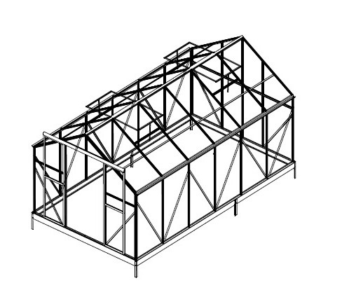 Tartalék üveg az üvegházhoz 8x14 PC 4 mm PLUGIN