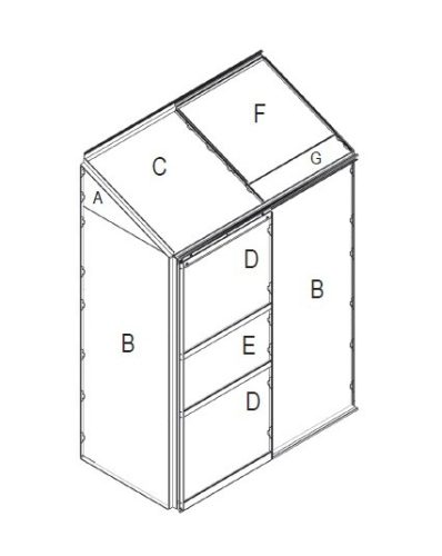 Üvegház csereüvegezése Ida 900 PC 4 mm