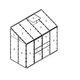 Üvegház csereüvegezése Ida 3300 PC 4 mm