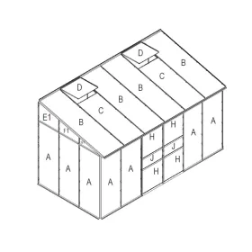 Üvegház csereüvegezése Ida 5200 PC 6 mm