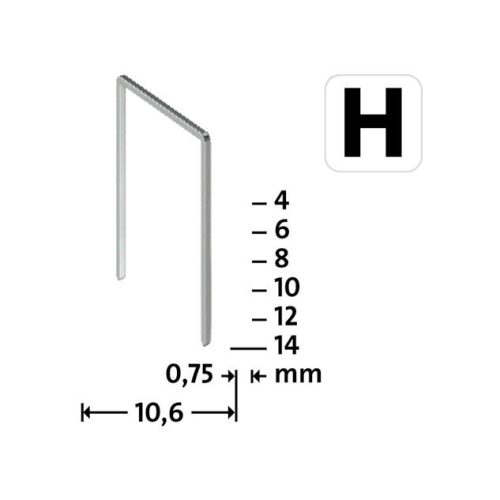 Novus tűzőkapcsok H 37 10 mm (szuperkemény) 1000DB