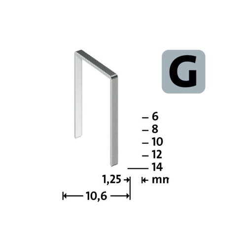 Novus tűzőkapcsok, lapos G 11 12 mm 600DB