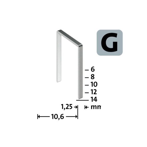 Novus tűzőkapocs G 11 10 mm 5000 db