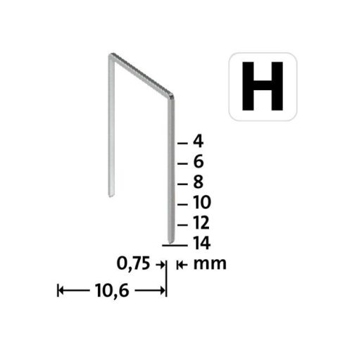 Novus tűzőkapocs H 37 SH szuperkemény 6 mm 5000 db