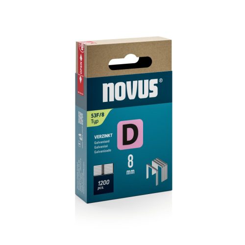 Novus tűzőkapocs D 53 F 8 mm 1200 db