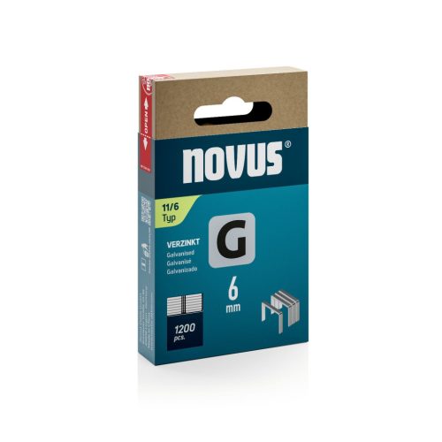 Novus tűzőkapocs G 11 6 mm 1200 db