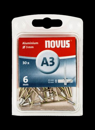 Novus popszegecs A 3 x 6 alu 2.5-3.5 30DB