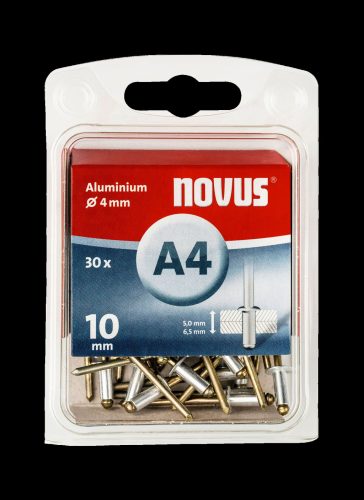 Novus popszegecs A 4 x 10 alu 5.0-6.5 30DB