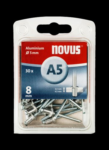 Novus popszegecs A 5 x 8 alu 2.5-4.5 30DB