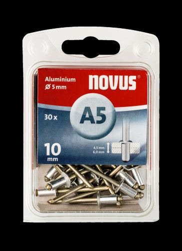 Novus popszegecs A 5 x 10 alu 4.5-6.0 30DB