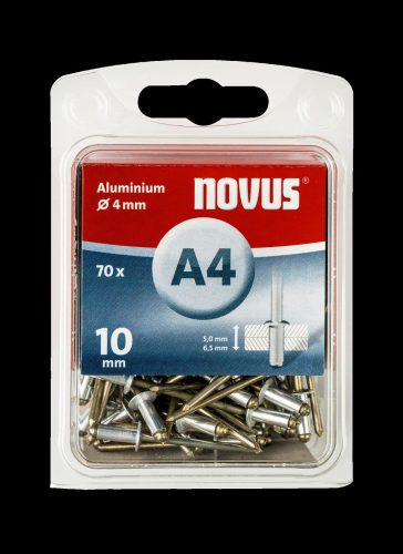 Novus popszegecs A 4 x 10 alu 5.0-6.5 70DB