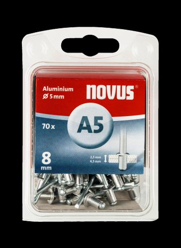 Novus popszegecs A 5 x 8 alu 2.5-4.5 70DB