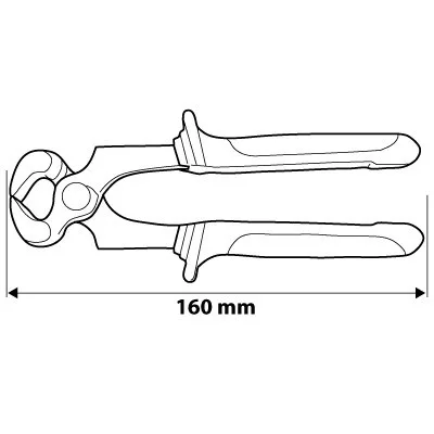 Neo homlokcsípő fogó 160 mm