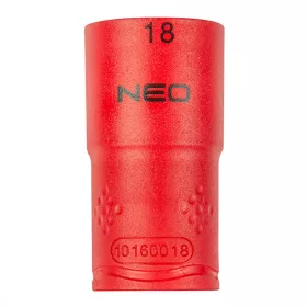 Neo dugókulcs 6-lapú 1/2", 18 mm, szigetelt