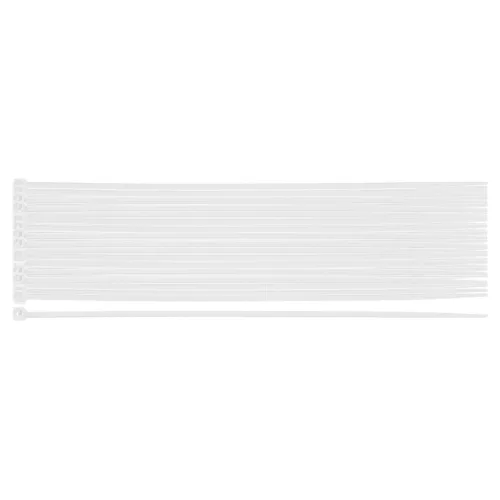 Neo kábelkötegelő 2,5x200 mm, fehér, 100 db