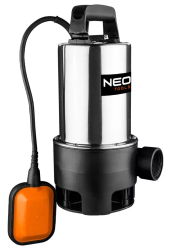 Neo szennyvízszivattyú, inox ház, 900W, 17 000L/óra