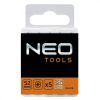 Neo csavarhúzó bit PZ2x25 mm 20 részes