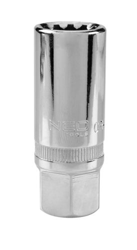 Neo gyertyakulcs 1/2" 16 mm, mágneses, spline