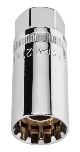 Neo gyertyakulcs 1/2"21 mm, mágneses, spline