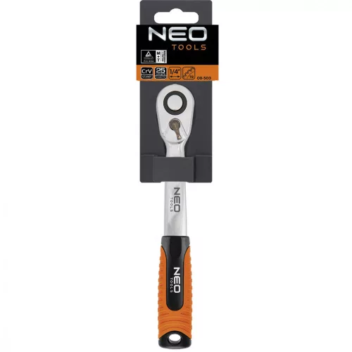 Neo racsnis kulcs 1/4" 145 mm