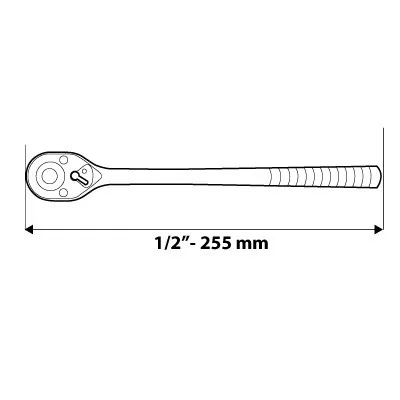 Neo racsnis kulcs 1/2" 255 mm