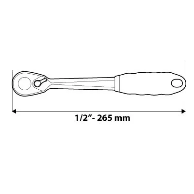Neo racsnis kulcs 1/2" 265 mm