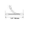 Neo toldószár 1/4", 140 mm, flexibilis