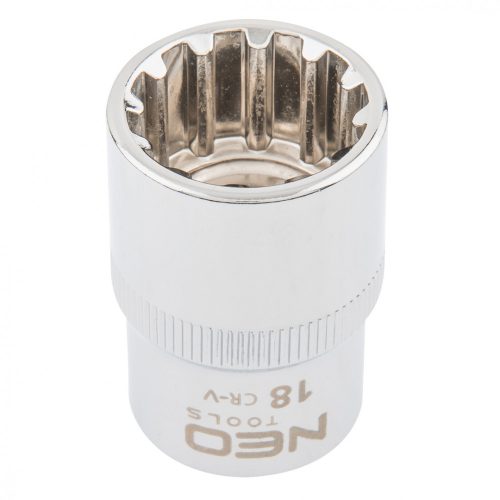 Neo dugókulcs, Spline, 1/2", 18 mm