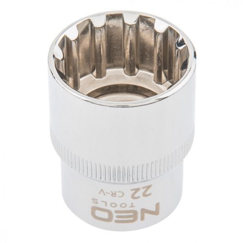 Neo dugókulcs, Spline, 1/2", 22 mm