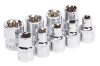 Neo torx dugókulcskészlet 9 részes, 1/2", E10 - T24