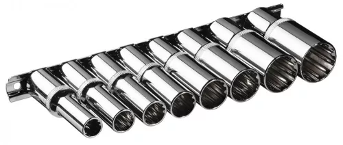 Neo dugókulcskészlet 8 részes 1/2" hosszú spline, 10-24 mm