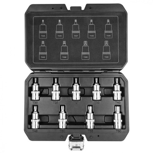 Neo torx kulcs készlet, 9 részes, 1/2", 55 mm