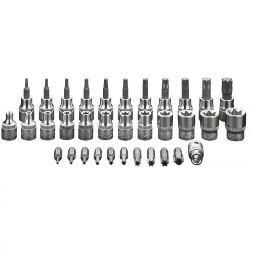 Neo torx bit- és kulcskészlet 3/8", 34 részes