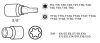 Neo torx bit- és kulcskészlet 3/8", 34 részes