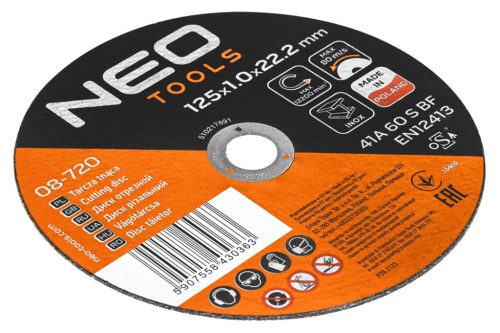 Neo vágókorong 125x1,0x22,2 mm, 25 részes