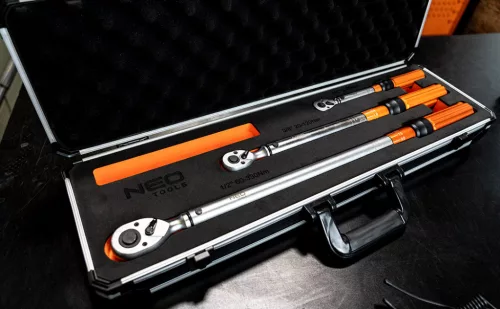 Neo nyomatékkulcs készlet 3 részes, 1/4", 3/8", 1/2", 5-350 Nm