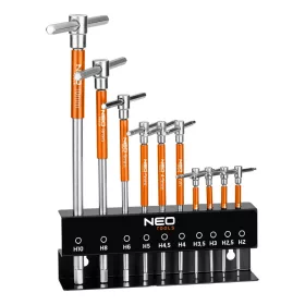 Neo imbusz készlet 2-10 mm állványos akasztható tartóval