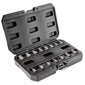 Neo törtcsavar-kihajtó készlet, 1/2", 15 részes, 3-14 mm M6-M24