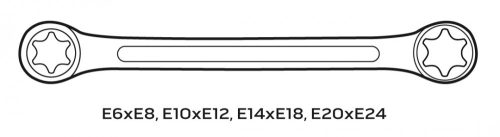 Neo torx csillagkulcs készlet 4 részes, T6-T24