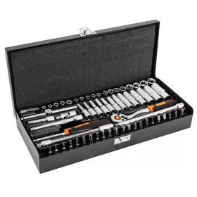 Neo dugókulcs és bitkészlet 1/4", 63 részes