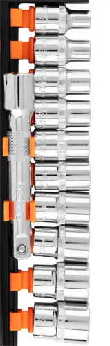 Neo dugókulcskészlet 1/2", 12 részes, 8-22 mm