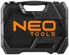 Neo dugókulcs és bitkészlet 1/2", 1/4", 73 részes