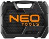 Neo dugókulcs és bitkészlet 1/4", 1/2", 86 részes