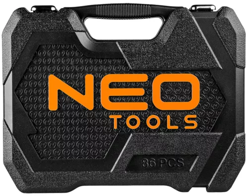 Neo dugókulcs és bitkészlet 1/4", 1/2", 86 részes