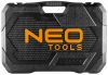 Neo dugókulcs és szerszámkészlet 1/4", 3/8", 1/2", 233 részes