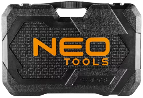 Neo dugókulcs és szerszámkészlet 1/4", 3/8", 1/2", 233 részes